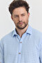 Men's Shirt - Muslin Waffle Checkered Collar Short Sleeve Shirt - 4045 - 5