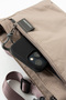 Women's 3 Compartment Parachute Fabric Adjustable Crossbody Bag - 6