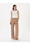 Beige Loose Fit Trousers 50306511-Vr011 - 3
