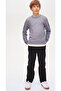 Boy's Black Baggy Fit Jeans Trousers - 3