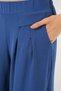 Women's Wide Leg Pleated Trousers 6718 - Indigo - 5