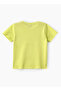 Boys' Lime Green Dinosaur Cotton T-Shirt - 2