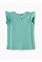 Refreshing Mint Sweet Summer Pineapple Cotton Tee for Girls - 2
