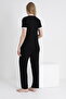 Lace Trimmed V-Neck Maternity and Maternity Pajama Set - 4