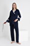 Lace Trimmed V-Neck Maternity and Maternity Pajama Set