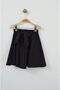 23 April Black Lacing Detailed Buttoned Girl's Skirt (5-16 Years) - 6