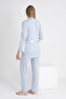 Lace Trimmed V-Neck Maternity and Maternity Pajama Set - 2