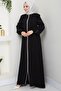 Embroidered Sleeves Ferace Black Hm2721 - 4