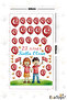 April 23 Themed Balloon Flag Children's Room Sticker Set - 2