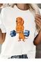 Unisex Fun Dog Printed Crew Neck T-Shirt