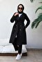 Boyfriend Hijab Trench Coat Black 5853