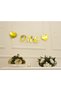 One Lettered Metalized Gold Color Banner Drawstring Wall Ornament 1 Year Old Party Ornament - 3