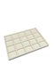 Domestic Production Suede Fabric Cream Color 34/24 cm 20 Compartments Drawer Jewelry Stand - 4