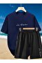 Los Angeles Printed Oversize Unisex T-Shirt Shorts Set