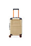 JH002B 55 cm Hardcase 4 Double Wheel Expandable Cabin Luggage Trolley Warm Sand