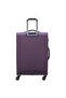 Optimax Lite 68.5cm Softcase 4 Double Wheel Expandable Check-In Luggage Trolley Purple - 3