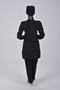 Lina Model Black Soft Lycra Hijab Nurse Uniform Set Scrubs - 2