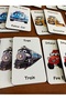 Tools Wooden Memory Matching Cards 12 Vehicles 24 Cards Turkish - English Memory Game - 3