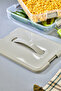 Practical 2 Tiers Storage Container Refrigerator Organizer Multi-Purpose Storage Container - 4