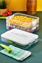 Practical 3 Tiers Storage Container Refrigerator Organizer Multi-Purpose Storage Container - 5