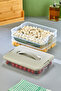 Practical 4 Tiers Storage Container Refrigerator Organizer Multi-Purpose Storage Container - 5