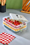 Practical 3 Tiers Storage Container Refrigerator Organizer Multi-Purpose Storage Container - 2