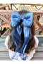 Women - Girls Long Tulle Bow Buckle Automatic Latch - 4