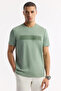 Men's Nile Green Crew Neck Bi-Stretch Interlock Regular Fit T-Shirt A51Y1021 - 5