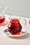 Laleli 12 Piece 6-Person Glass Tea Cup Set with Handles 210 ml - 5