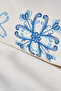 Clarissa Embroidered 100% Cotton Double Duvet Cover Set White - 4