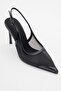 Venas Black Mesh Women's High Heeled Shoes - 3