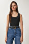 Sleeveless Sandy Blouse Black Lan0029