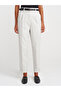 71659 Curved Leg High Waist Trousers-Light Gray - 4