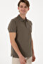 Men's Slim Fit Polo Neck Mink Basic T-Shirt 50298011-Vr052 - 3