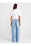 71765 Low Waist Snow Wash Denim Pants-Blue - 2