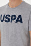 Men's Regular Fit Crew Neck Gray Melange Basic T-Shirt 50297988-Vr086 - 7