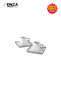 Mona Set of 2 Porcelain Coffee Cups 90 ml Platinum - 6