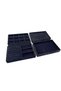 Domestic Production Suede Fabric Black Color Set of 4 Jewelry Stand with Drawer Inside - 5