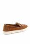 Camel Suede Genuine Leather Women's Loafer Shoes01303333302 - 4