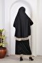 Two Pieces Hijab Solid Color Akdın Islamic Modesty Prayer Dress - 4