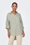 Only Women's Onlcaro Short Front Long Back Linen Tunic 15338898   Green - 2