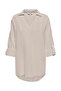 Women's Onlcaro Short Front Long Back Linen Tunic 15338898 Beige