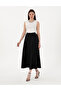 Black A-Line Woven Skirt 50301215 -Vr046