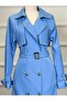 Double-Breasted Collared Belted Full-Length Modest Trench Coat RC1403056 - 3