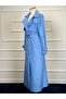 Double-Breasted Collared Belted Full-Length Modest Trench Coat RC1403056 - 4