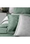 Fabrizia Green Double 100% Cotton Satin Duvet Cover and Bedspread Set - 3