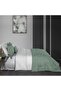 Fabrizia Green Double 100% Cotton Satin Duvet Cover and Bedspread Set - 2