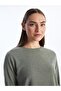 Crew Neck Plain Long Sleeve Women's Tunic - 3