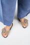 (Alandra 2) Women's Genuine Leather Single Buckle Mink Slippers - 7