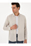 Beige Regular Fit Bottomed Lyocell Shirt 50300590-Vr011 - 3